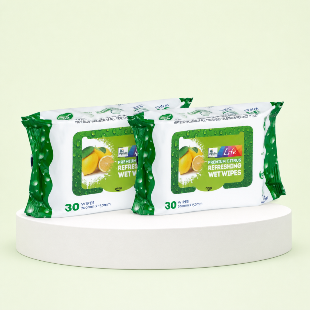 Life Premium Citrus Refreshing Wet Wipes