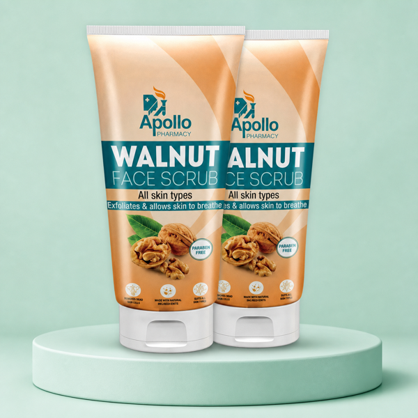 Walnut Face Scrub, 120 gm (2x60 gm)